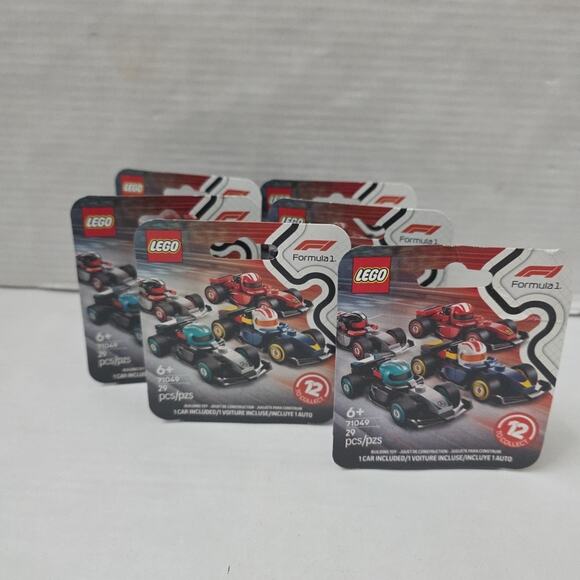 2025 LEGO 71049 Formula 1 Series Cars/Minifigures SET OF 6 Sealed Box - Picture 2 of 5